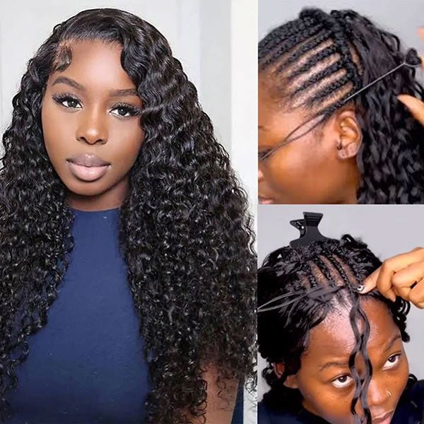 【Seamless Crochet Braids】Burmese Curly Soft Feather Crochet Hair Newest Micro Ring Loop Crochet 100% Human Hair MBW52