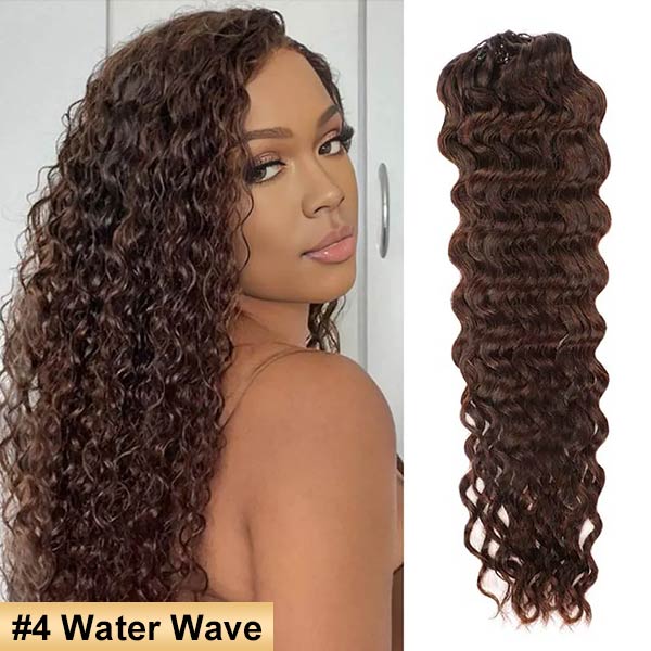 【Seamless Crochet Braids】#2 #4 #27 #30 Soft Feather Crochet Human Hair 1Pack Price (145-155G Half Head, Suggest Ordering 2Packs) MBW56