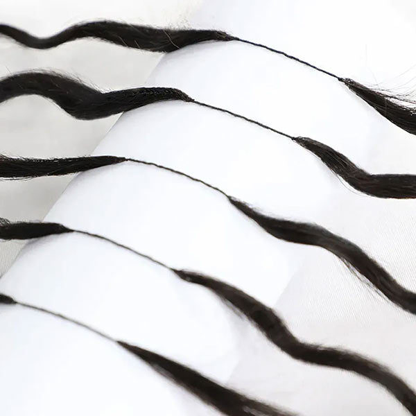 【Seamless Crochet Braids】Soft Feather Crochet Braids Hair Newest Micro Ring Loop 100% Crochet Human Hair Extensions MBW51