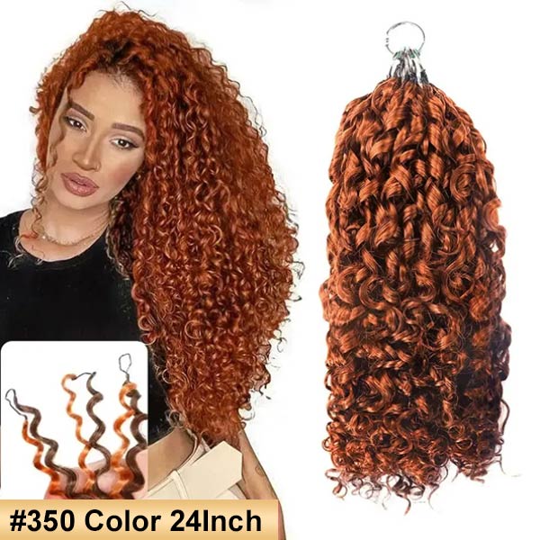 【Seamless Crochet Braids】#T2/30 #T1B/350 #99J #350 Soft Feather Crochet Human Hair 1Pack Price (145-155G Half Head, Suggest Ordering 2Packs) MBW57