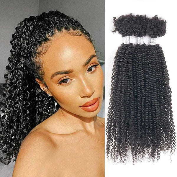 Passion Twist Human Afro Kinky Bulk Curly Hair for Spring Twist Crochet Braiding Hair MBW46