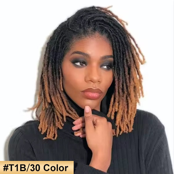 Handmade Dreadlocks Ombre Color Thickness 0.6cm 100% Human Hair Loc Extensions MBW45