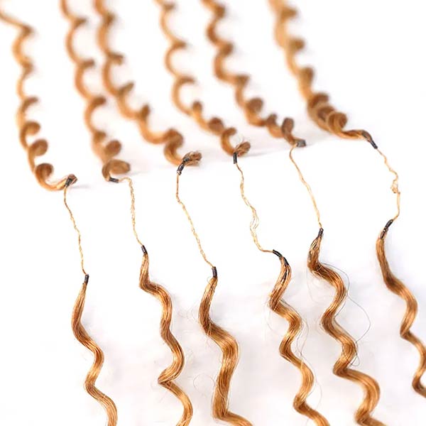 【Seamless Crochet Braids】#T2/30 #T1B/350 #99J #350 Soft Feather Crochet Human Hair 1Pack Price (145-155G Half Head, Suggest Ordering 2Packs) MBW57