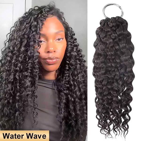 【Seamless Crochet Braids】Soft Feather Crochet Braids Hair Newest Micro Ring Loop 100% Crochet Human Hair Extensions MBW51