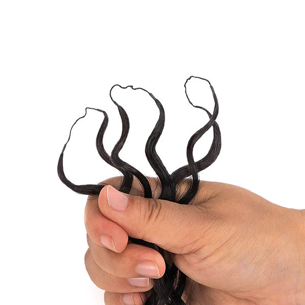 【Seamless Crochet Braids】Water Wave Soft Feather Crochet Hair Newest Micro Ring Loop Crochet 100% Human Hair MBW53