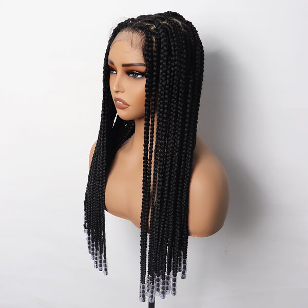 box braids with beads