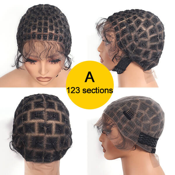 Full Lace Wig Cap For Crochet Box Braids Twists Braided Wig Cap For Braiding Boho Locs-MBW32