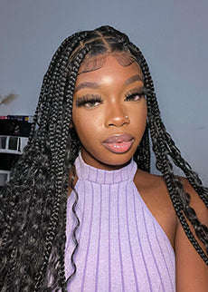 knotless bohemian box braids
