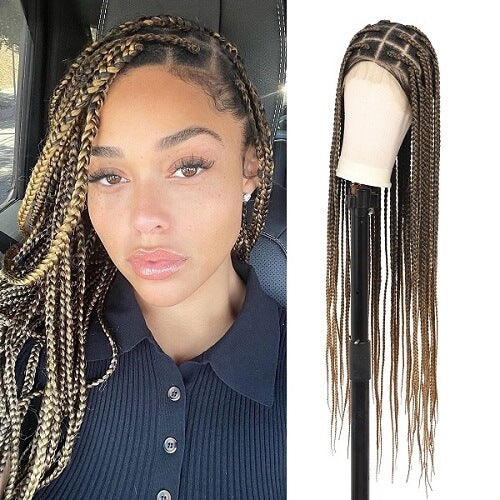 ombre honey blonde box braided wig mybraidedwig