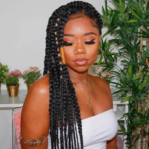 Top 50 Large Knotless Braids Styles | MyBraidedWig