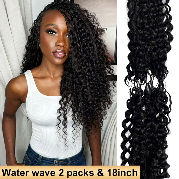 【Seamless Crochet Braids】Soft Feather Crochet Braids Hair Newest Micro Ring Loop 100% Crochet Human Hair Extensions MBW51
