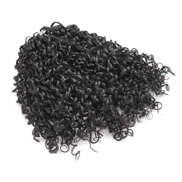 【Seamless Crochet Braids Hair】Pixie Curls Knotless Pre-Looped 100% Crochet Human Hair Extensions for Easy Install MBW60