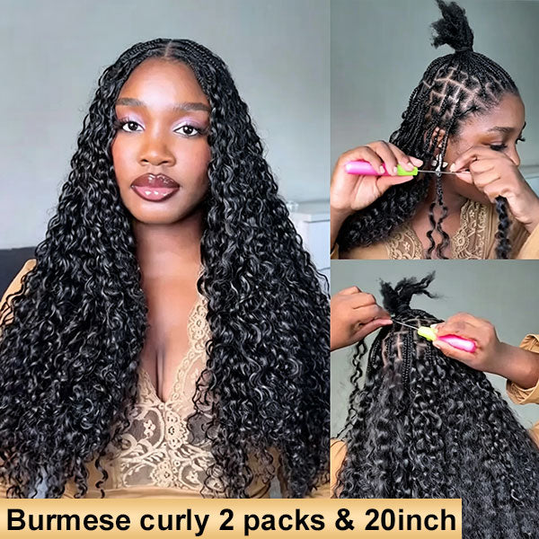 【Seamless Crochet Braids】Soft Feather Crochet Braids Hair Newest Micro Ring Loop 100% Crochet Human Hair Extensions MBW51