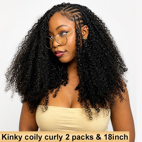 【Seamless Crochet Braids】Soft Feather Crochet Braids Hair Newest Micro Ring Loop 100% Crochet Human Hair Extensions MBW51