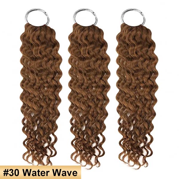 【Seamless Crochet Braids】#2 #4 #27 #30 Soft Feather Crochet Human Hair 1Pack Price (145-155G Half Head, Suggest Ordering 2Packs) MBW56