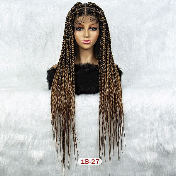 1b/27 hand-tied jumbo box braided wig mybraidedwig