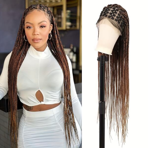 1b/30 criss cross box braided wig MyBraidedWig