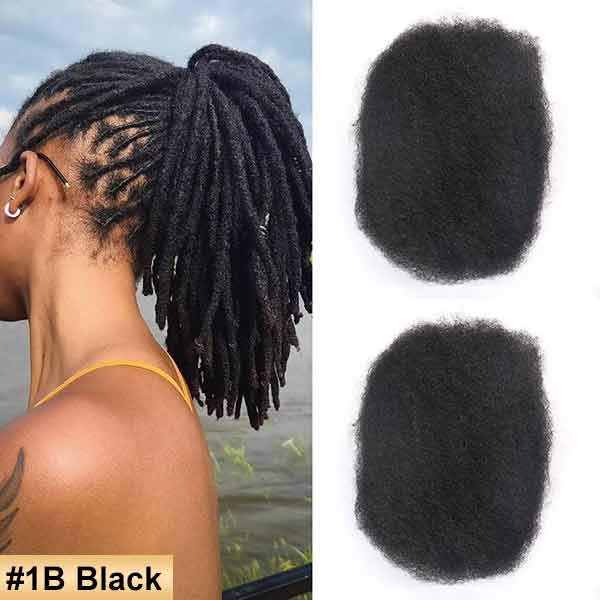Afro Kinky Bulk Human Hair Extension For Braiding Twists Locs 50G/Pack -MBW43