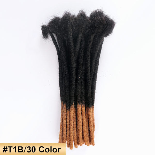 Handmade Dreadlocks Ombre Color Thickness 0.6cm 100% Human Hair Loc Extensions MBW45