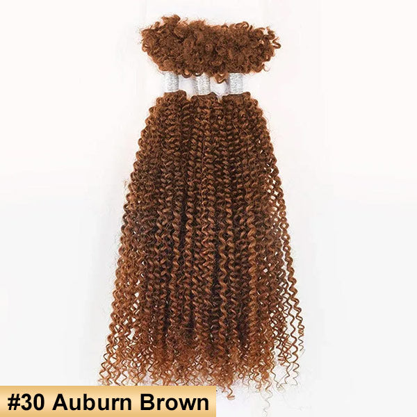Passion Twist Ombre Color Human Afro Kinky Bulk Curly Hair for Crochet Braiding Twist MBW47