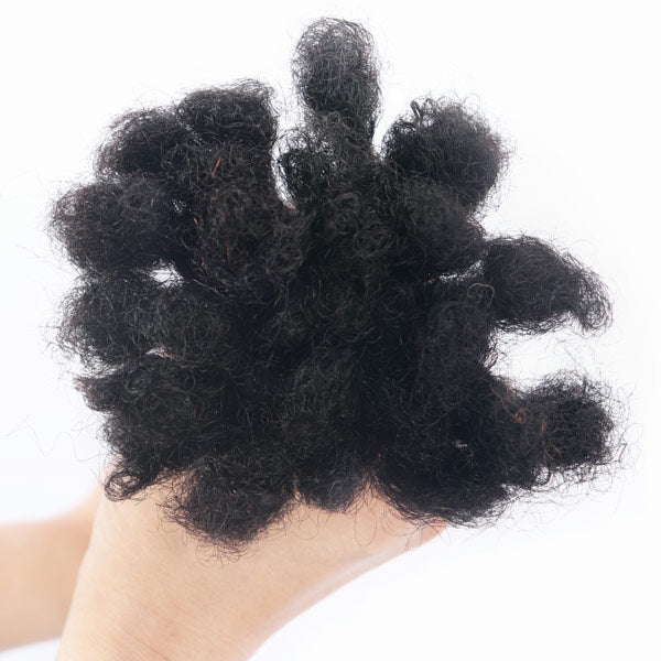Handmade Dreadlocks Natural Black Thickness 0.6cm 100% Human Hair Loc Extensions MBW44