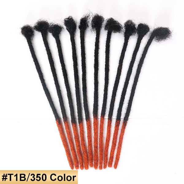 Handmade Dreadlocks Ombre Color Thickness 0.6cm 100% Human Hair Loc Extensions MBW45