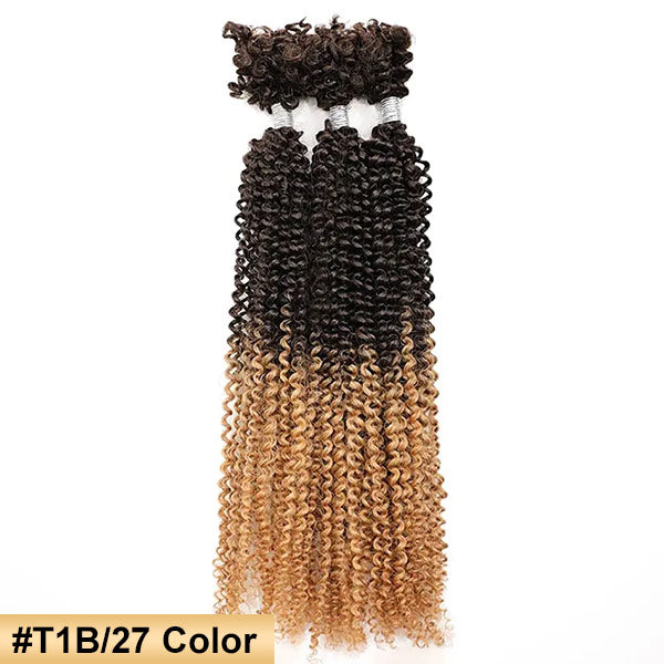 Passion Twist Ombre Color Human Afro Kinky Bulk Curly Hair for Crochet Braiding Twist MBW47