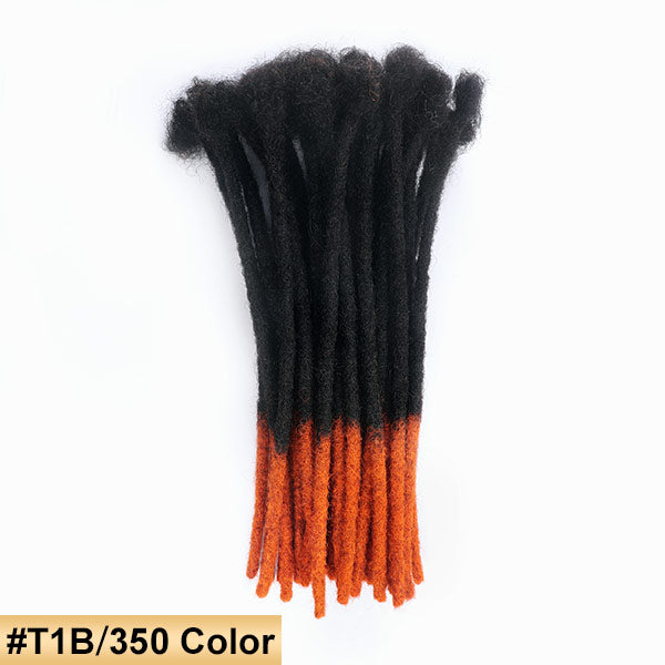 Handmade Dreadlocks Ombre Color Thickness 0.6cm 100% Human Hair Loc Extensions MBW45