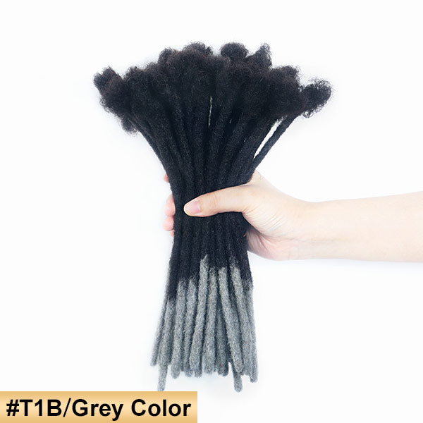 Handmade Dreadlocks Ombre Color Thickness 0.6cm 100% Human Hair Loc Extensions MBW45