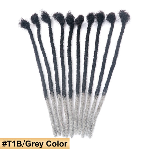 Handmade Dreadlocks Ombre Color Thickness 0.6cm 100% Human Hair Loc Extensions MBW45