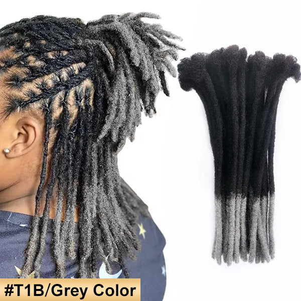 Handmade Dreadlocks Ombre Color Thickness 0.6cm 100% Human Hair Loc Extensions MBW45