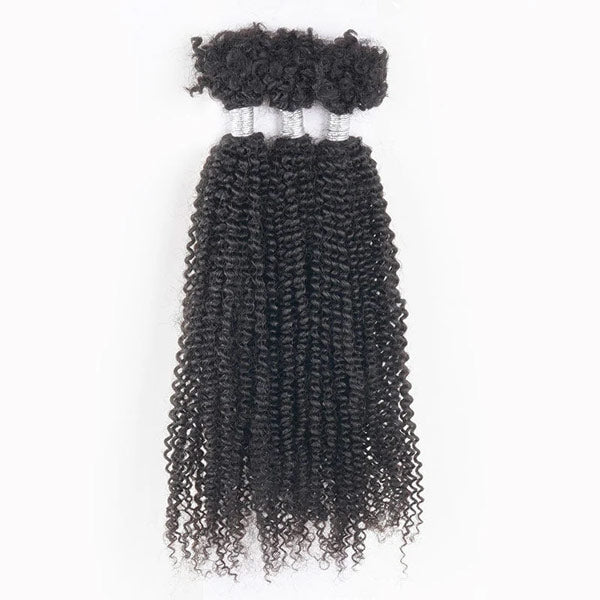 Passion Twist Human Afro Kinky Bulk Curly Hair for Spring Twist Crochet Braiding Hair MBW46