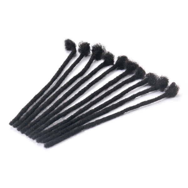 Handmade Dreadlocks Natural Black Thickness 0.6cm 100% Human Hair Loc Extensions MBW44