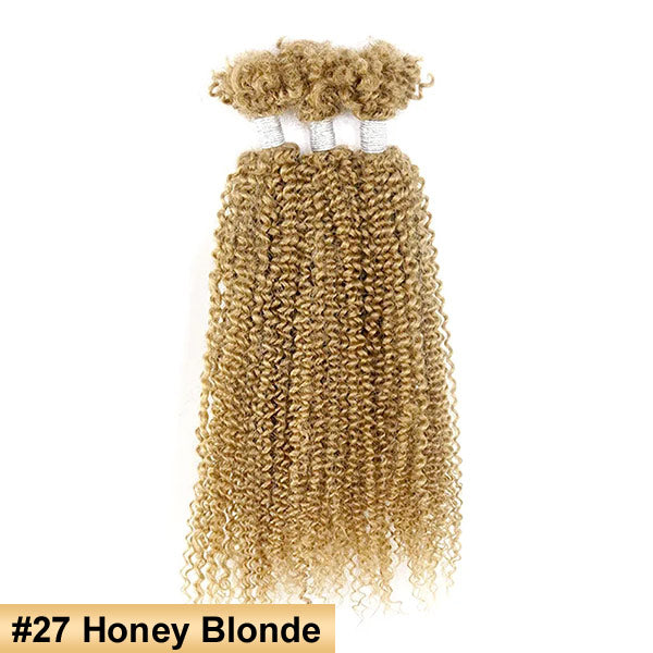 Passion Twist Ombre Color Human Afro Kinky Bulk Curly Hair for Crochet Braiding Twist MBW47