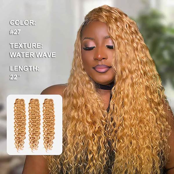 【Seamless Crochet Braids】#2 #4 #27 #30 Soft Feather Crochet Human Hair 1Pack Price (145-155G Half Head, Suggest Ordering 2Packs) MBW56