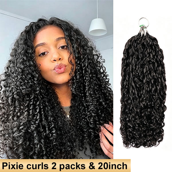 【Seamless Crochet Braids】Soft Feather Crochet Braids Hair Newest Micro Ring Loop 100% Crochet Human Hair Extensions MBW51