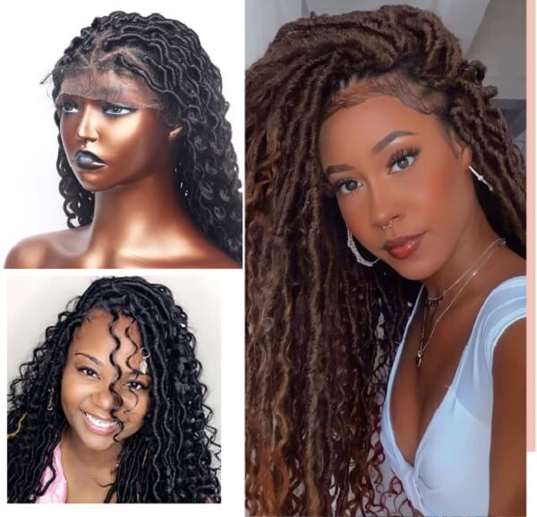 Bohemian locs braided wigs MyBraidedWig