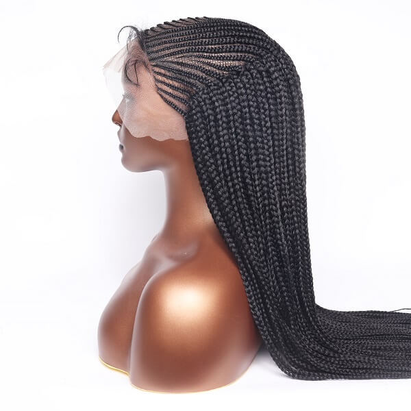 Asymmetric Cornrow Wig