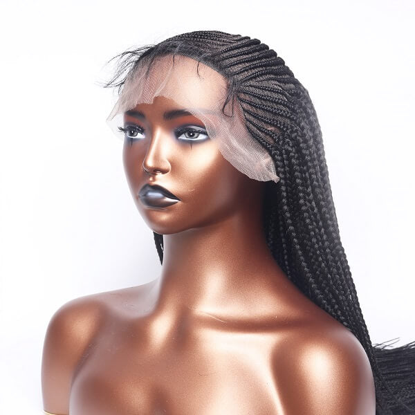 MyBraidedWig side part cornrow braided wig