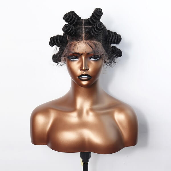 bantu knot braided wig