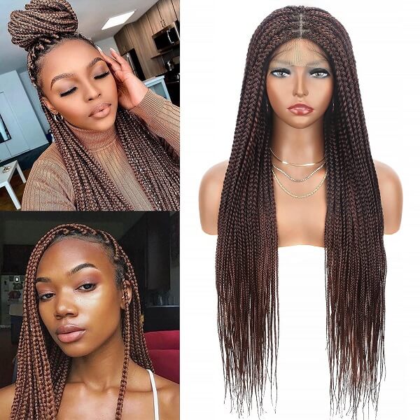 auburn brown box braid wig MyBraidedWig