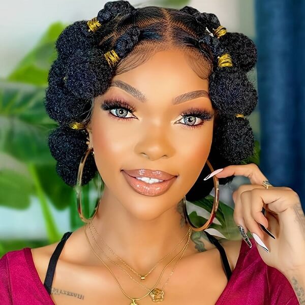 bantu knot braided wig