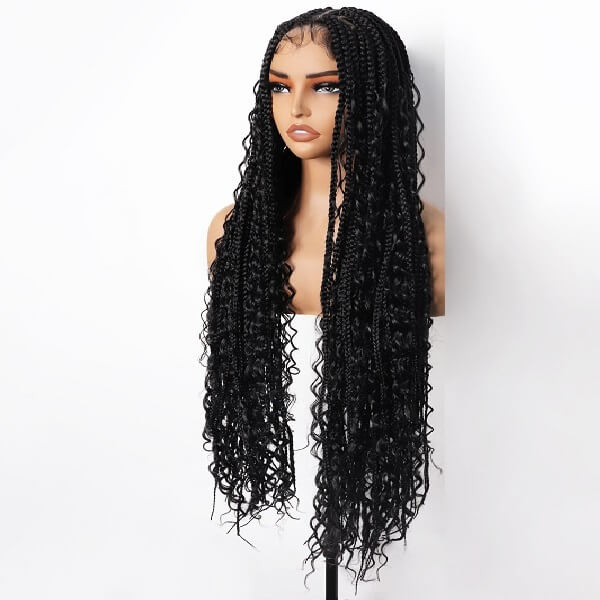 bohemian box braided wig