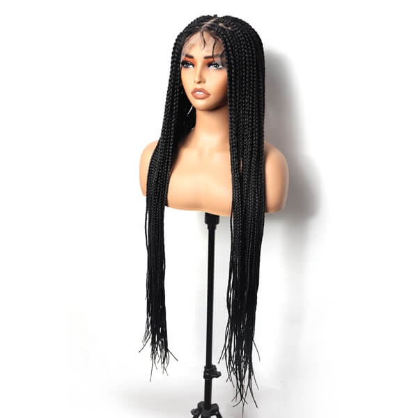long box braided wig