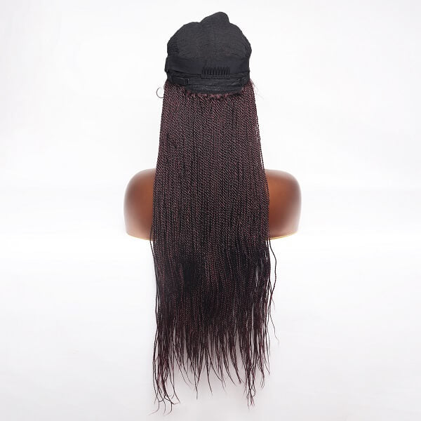 burgundy twisted wig MyBraidedWig