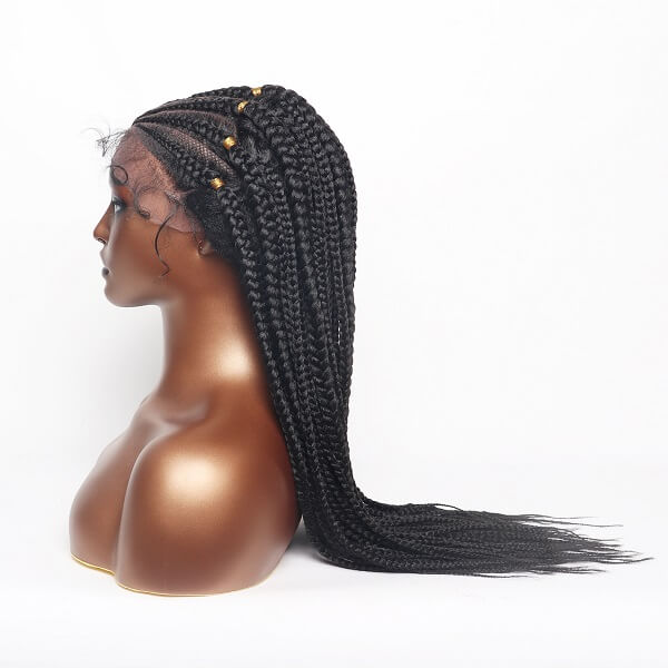 feed in braid wig with baby hair MyBraidedWig