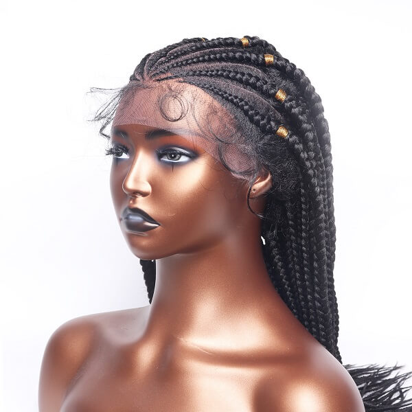 fulani cornrow wig with baby hair MyBraidedWig