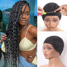 Full Lace Braided Cap for Crochet Box Braids | MyBraidedWig