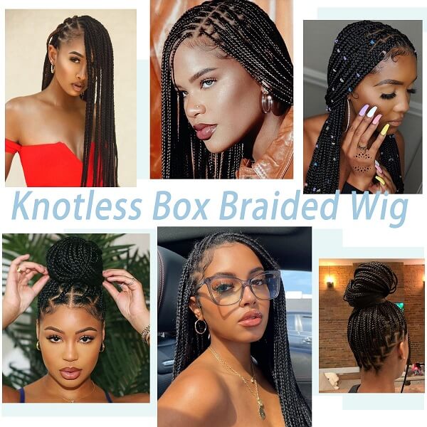 knotless box braids model show