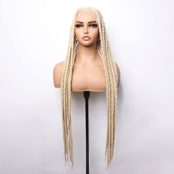 blonde jumbo box braided wig
